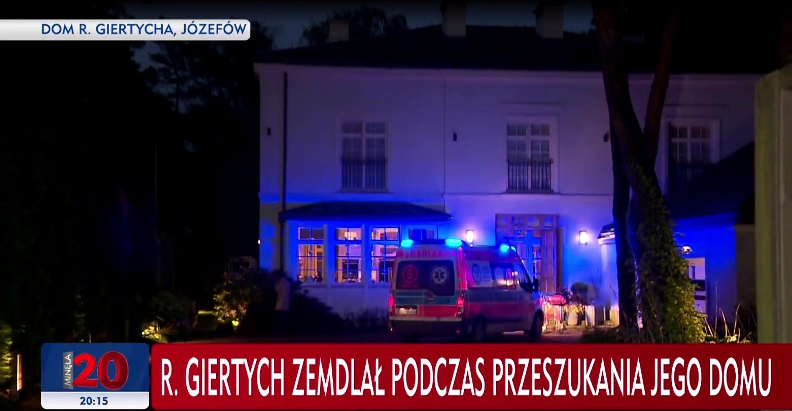 propolski.pl: Roman Giertych zemdlał podczas przeszukania domu