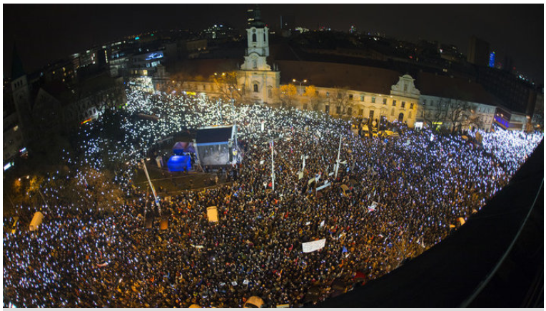 propolski.pl: Masowe protesty na Słowacji