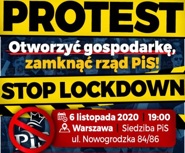 propolski.pl: Już jutro protest przeciwko lockdown