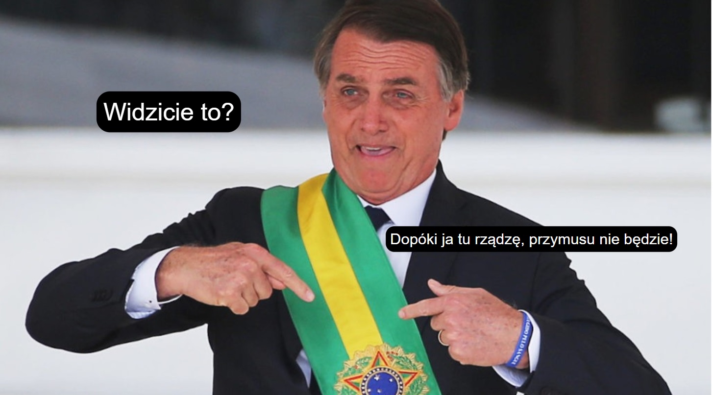 propolski.pl: Bolsonaro mówi nie obowiązkowym szczepieniom