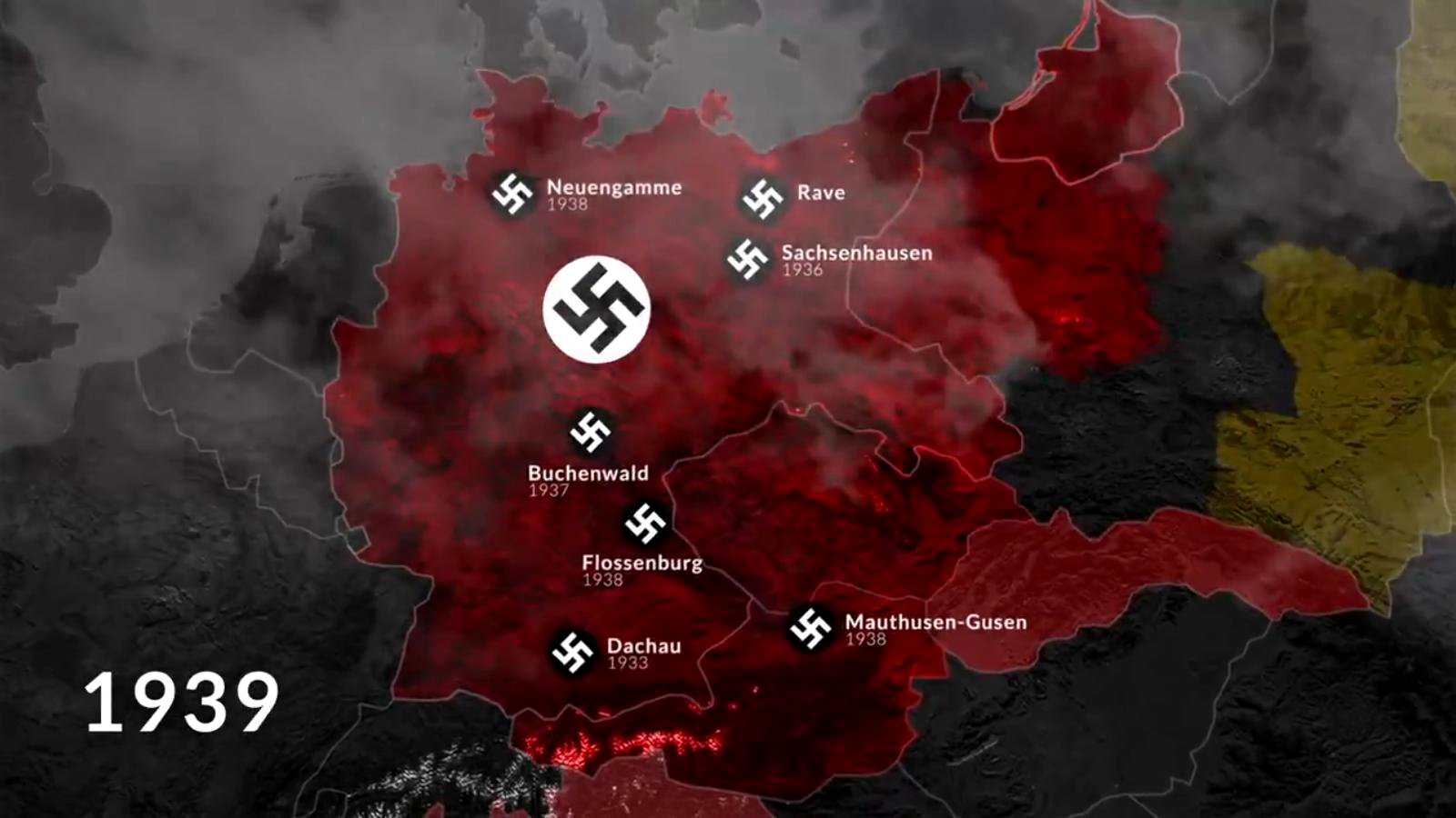 propolski.pl: Animacja: mapa niemieckich obozów koncentracyjnych