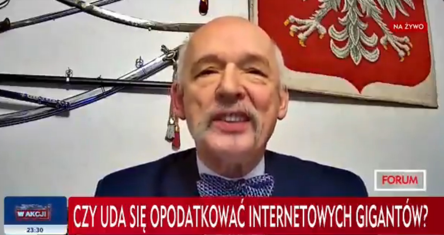 propolski.pl: [video] Korwin-Mikke ośmieszył TVP na antenie TVP Info: "Takiego show się nie spodziewali"
