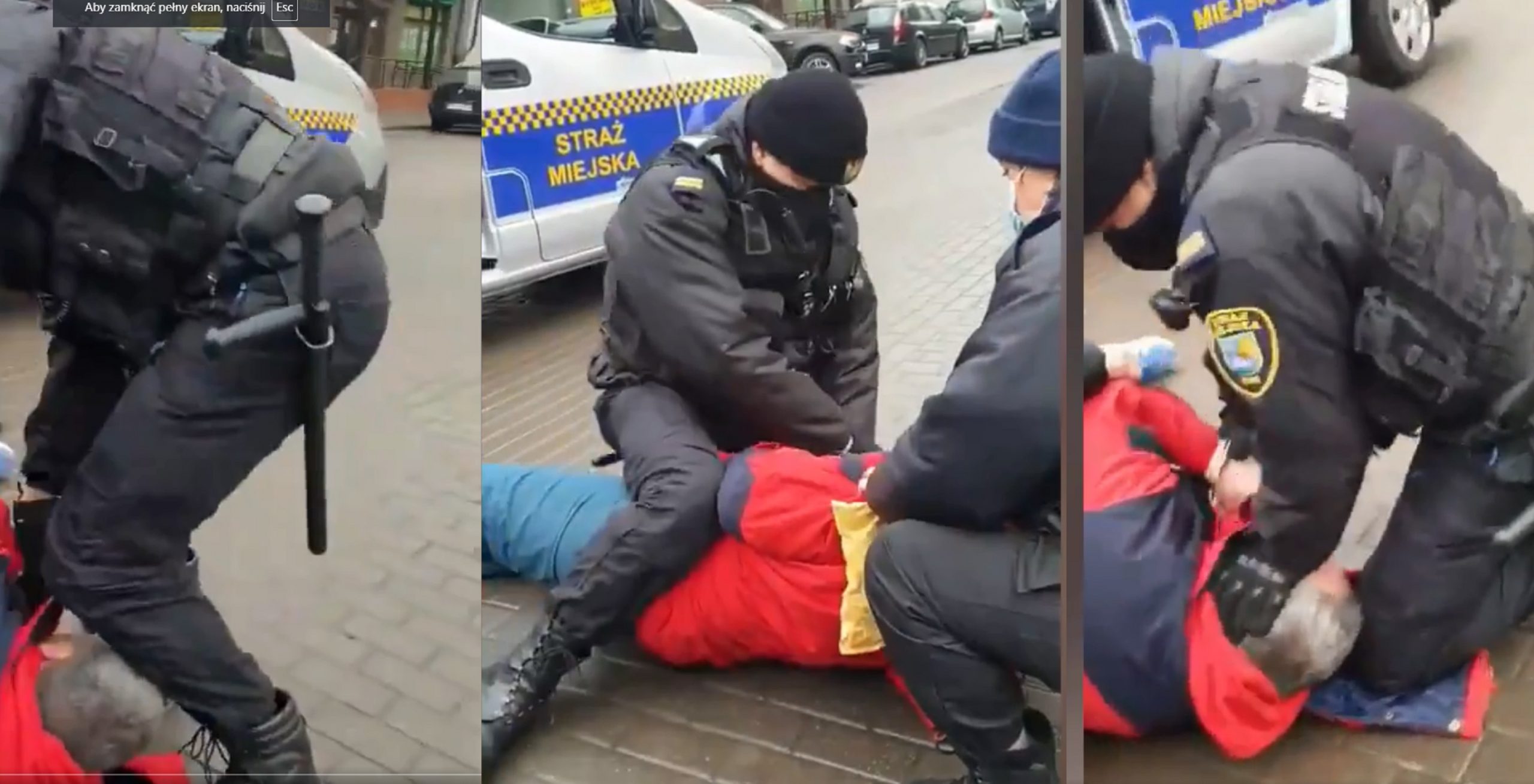 propolski.pl: [video] Straż Miejska spacyfikowała przechodnia za brak maseczki. Stojący obok ludzie nie wytrzymali: "Czemu wy gazujecie człowieka?!"