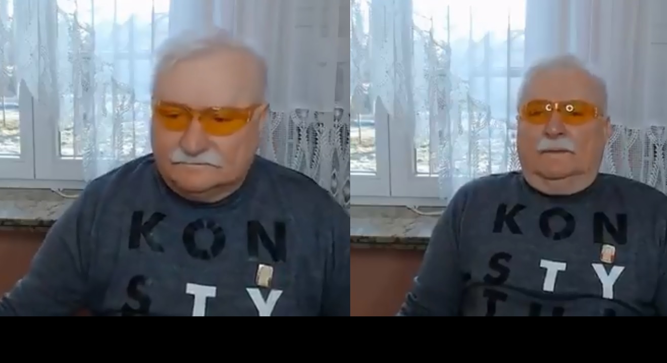 propolski.pl: Lech Wałęsa odniósł się do wpadki przed kamerą