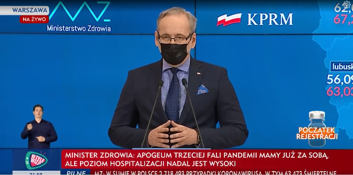 propolski.pl: Niedzielski o aktualnej fali zachorowań