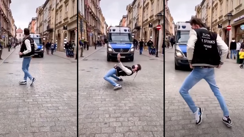 propolski.pl: Michael Jackson żyje? Mężczyzna tańczy w rytmie króla pop przed polską policją [WIDEO]