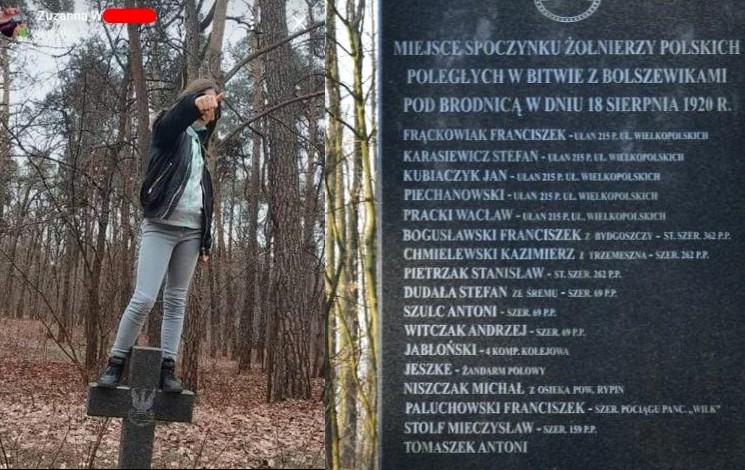 propolski.pl: Skakała po grobach polskich żołnierzy