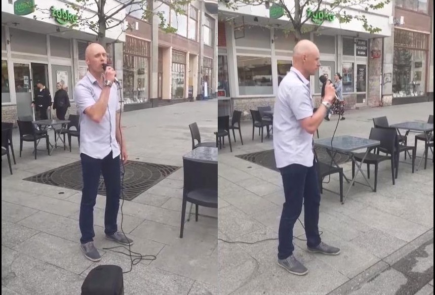 propolski.pl: Syn Krzysztofa Krawczyka śpiewa na ulicy. Poruszające nagranie z Łodzi [WIDEO]